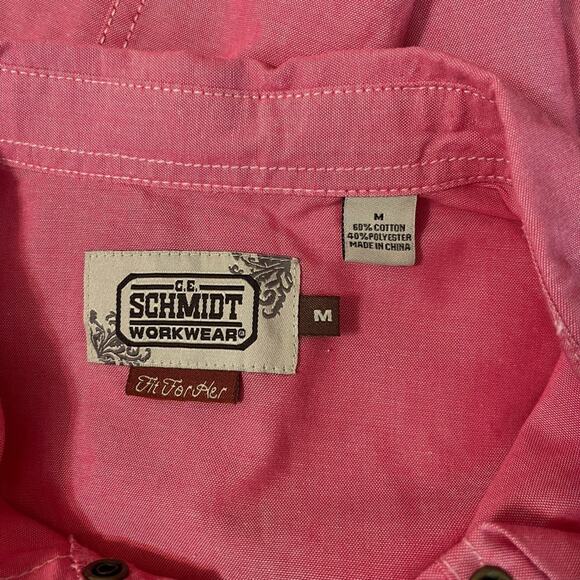 C. E. Schmidt Workwear pearl snap button down western shirt - Picture 4 of 5